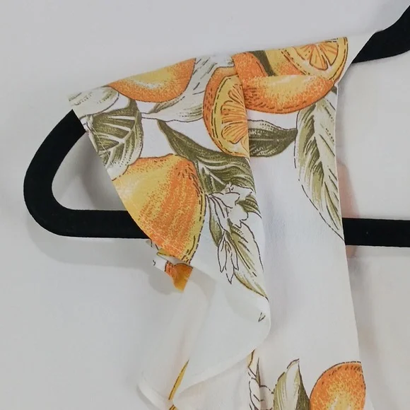 For Love And Lemons Wh Lemon Print W Belt Jumpsuit. - Picture 7 of 11